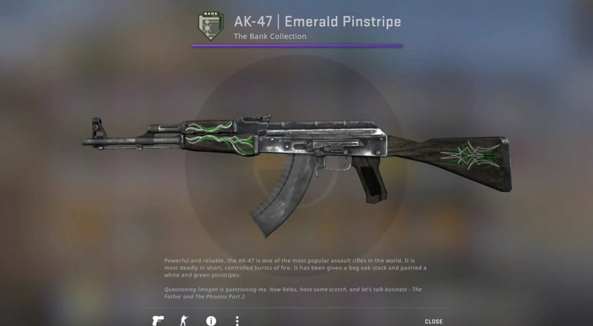 AK-47 Emerald Pinstripe cheap